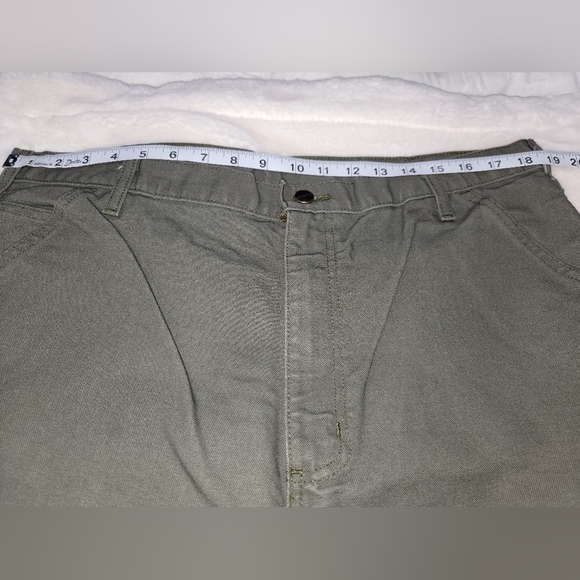 Carhartt Olive Green Chinos Classic Style - Picture 6 of 12